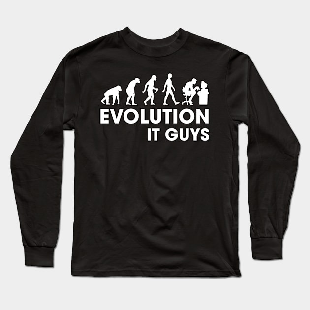 IT GUYS EVOLUTION Long Sleeve T-Shirt by JamesBennettBeta